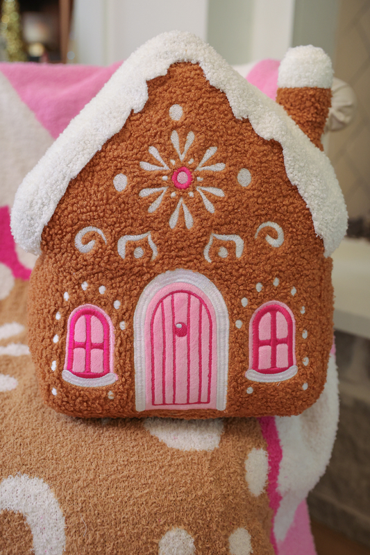 Gingerbread House Pillow