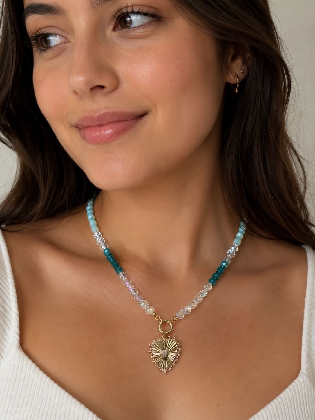 Aqua Bloom Necklace