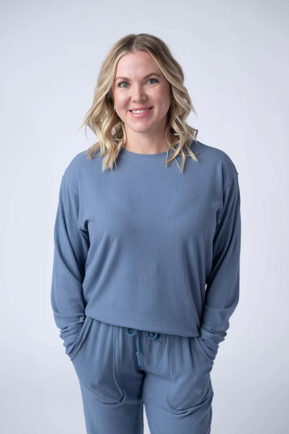 MM Corrine Ribbed Pullover Top