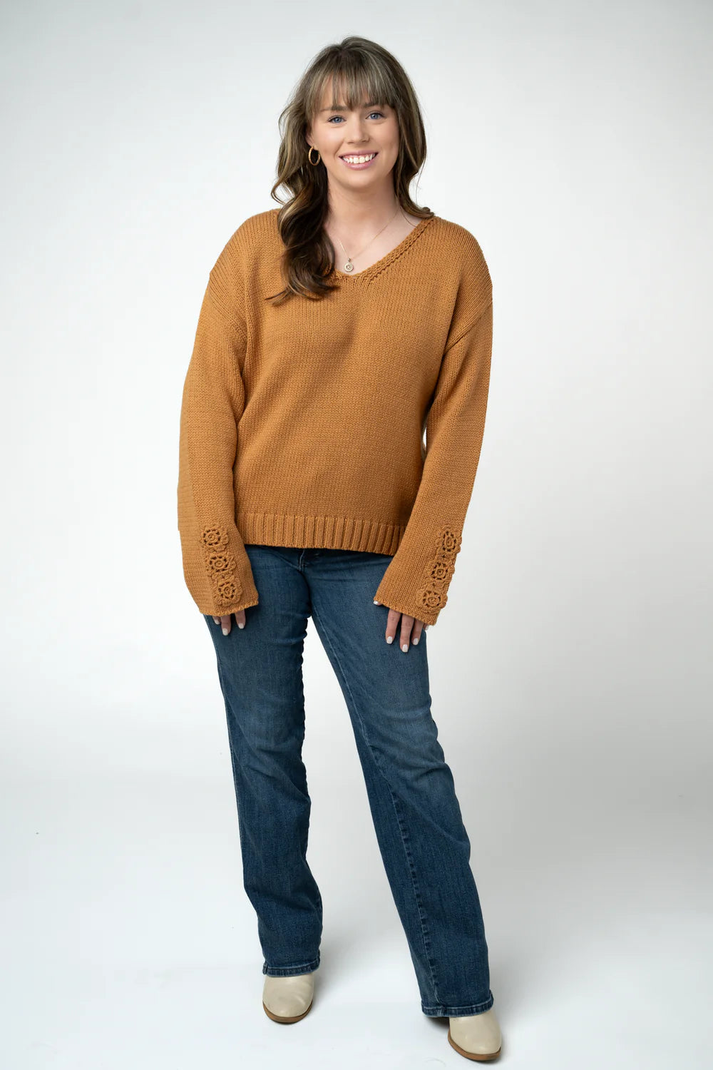 Crochet Sleeve Sweater