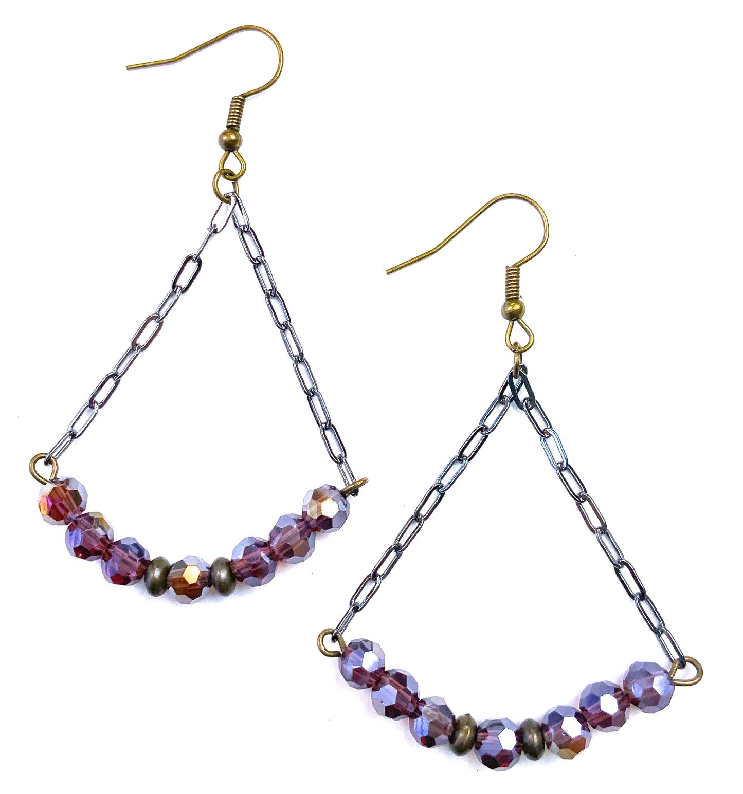Beaded Tri-Arch Earrings