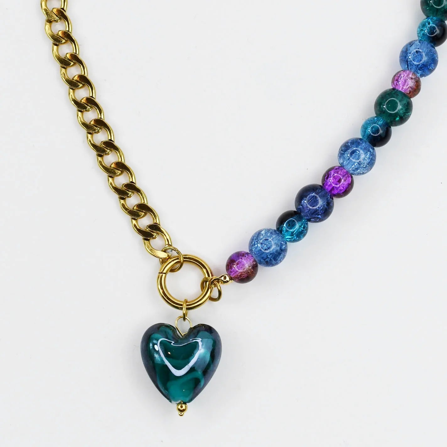 Half & Heart Necklace