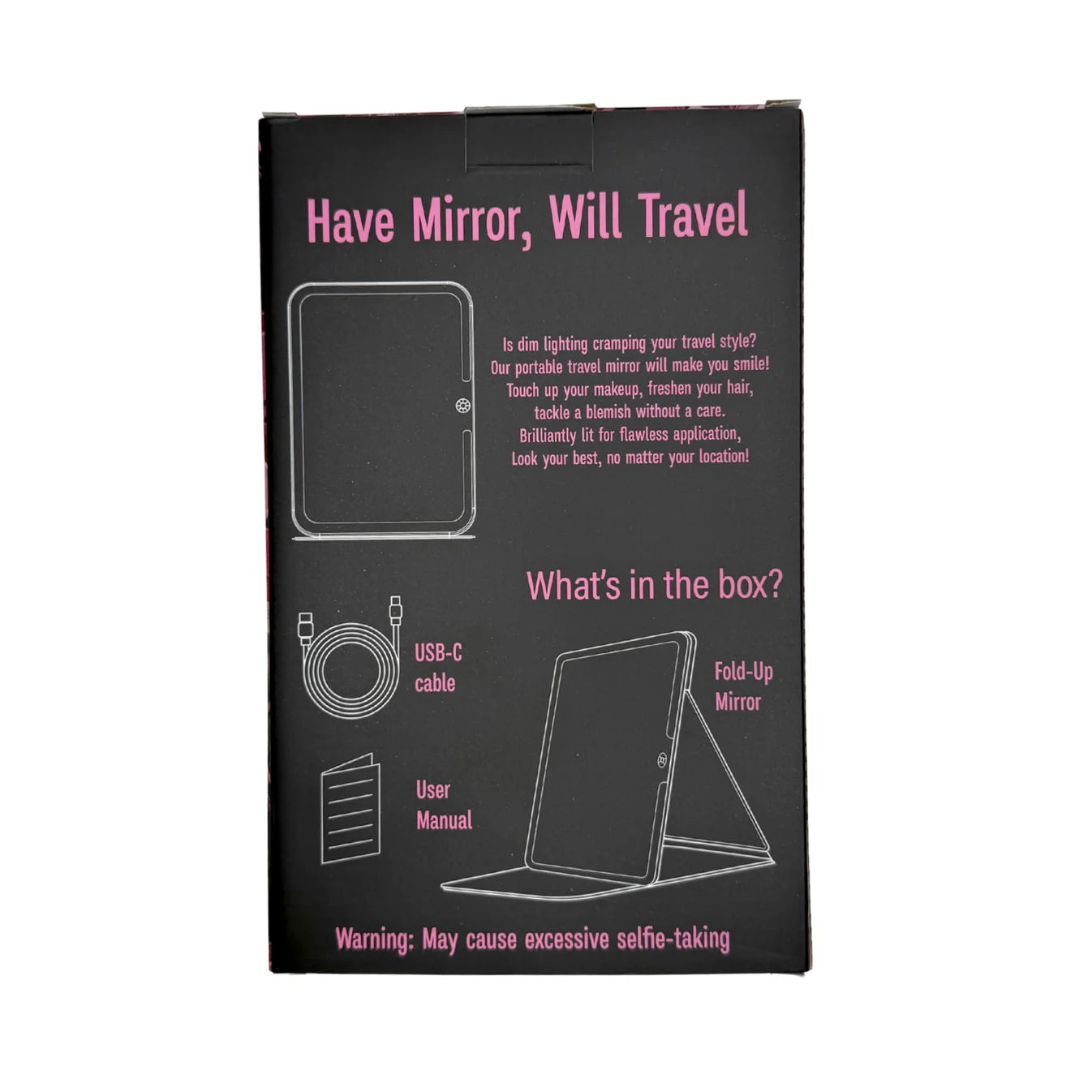 MJ Rechargeable LED Travel Mirror - Makeup Junkie