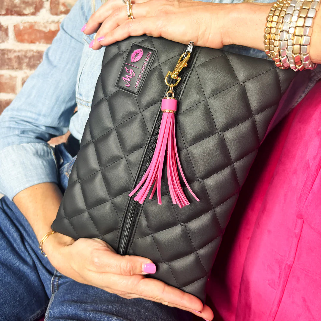 Quilted Onyx - Makeup Junkie Travel Set