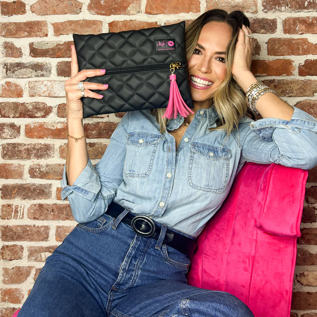 Quilted Onyx - Makeup Junkie Travel Set