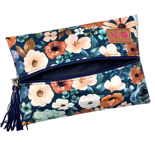 Blue Garden - Makeup Junkie Bag