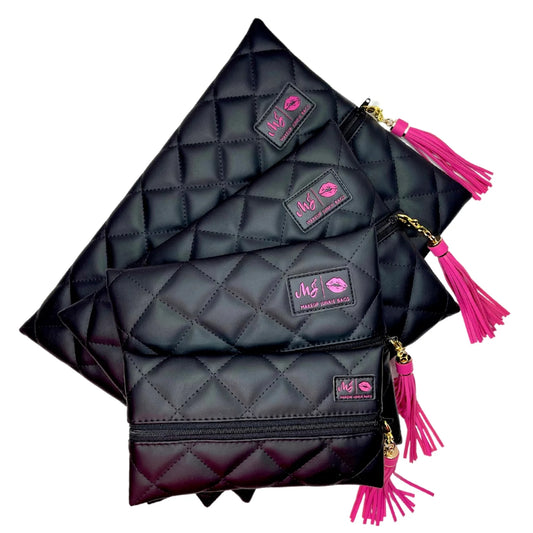 Quilted Onyx - Makeup Junkie Travel Set