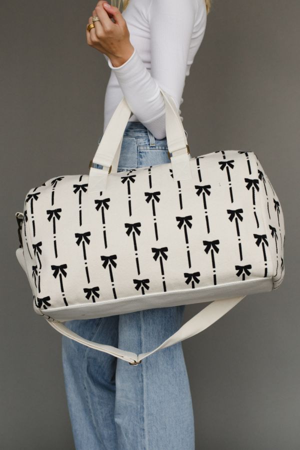 Black Bow Duffle Bag