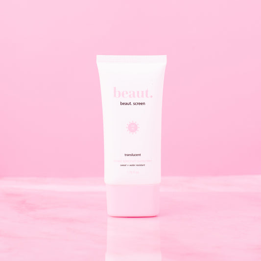 2/$30 beaut.screen translucent + glow