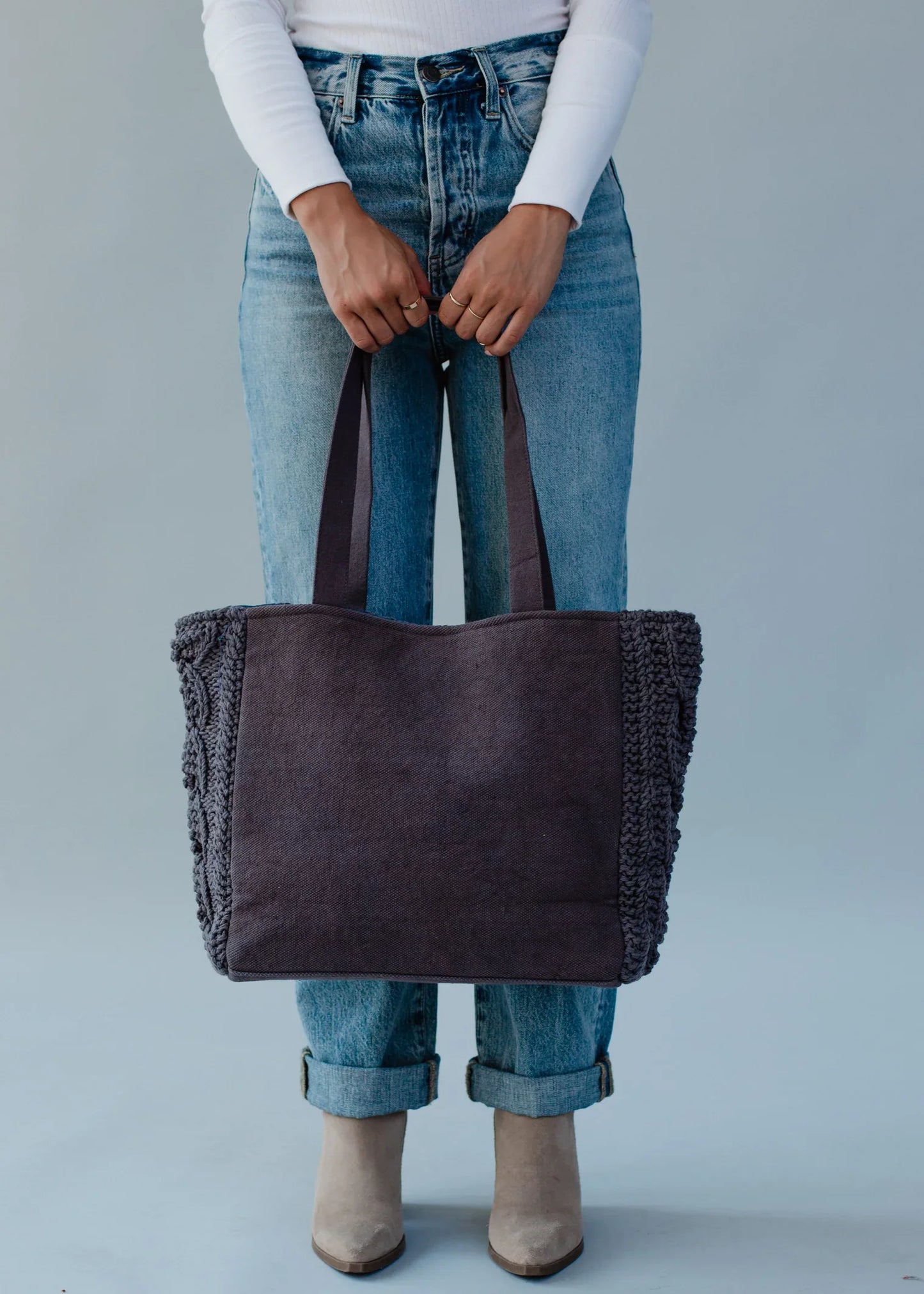 Cable Knit Tote Bags