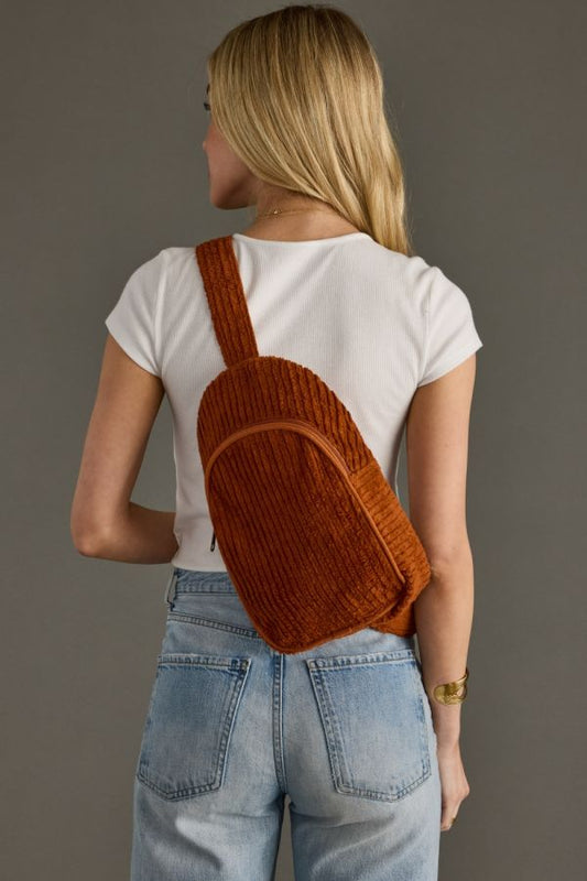 Corduroy Sling Bag