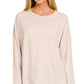 Cotton Boyfriend Fit Long Sleeve Tee