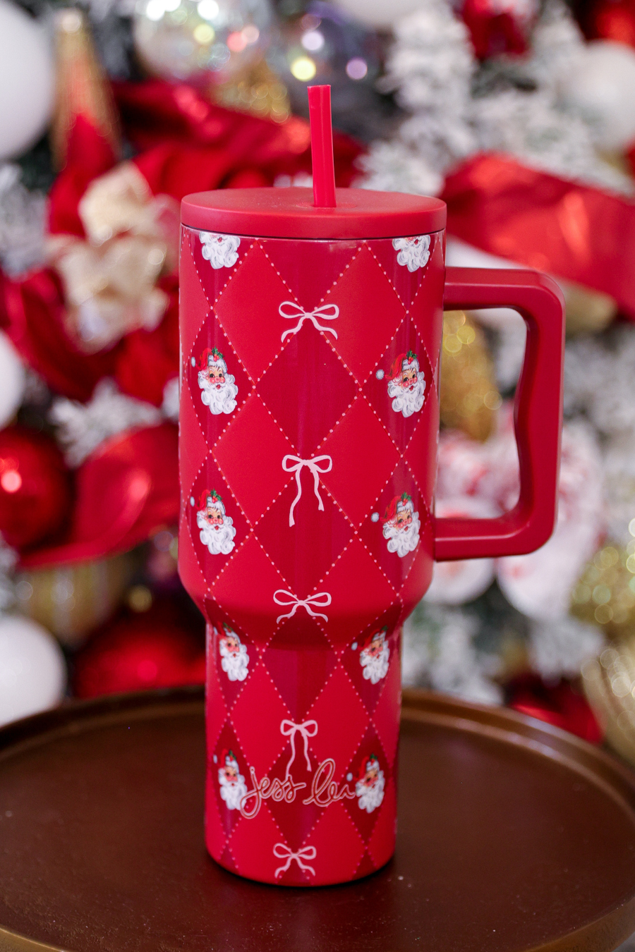 Santa's Signature Bow Tumbler
