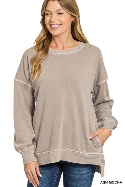 Hi-Low Pocket Pullover