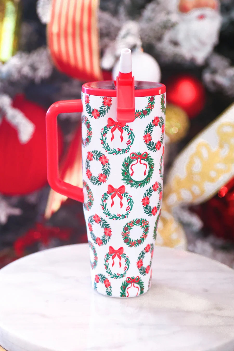 Christmas Sleek Travel Tumbler Preorder