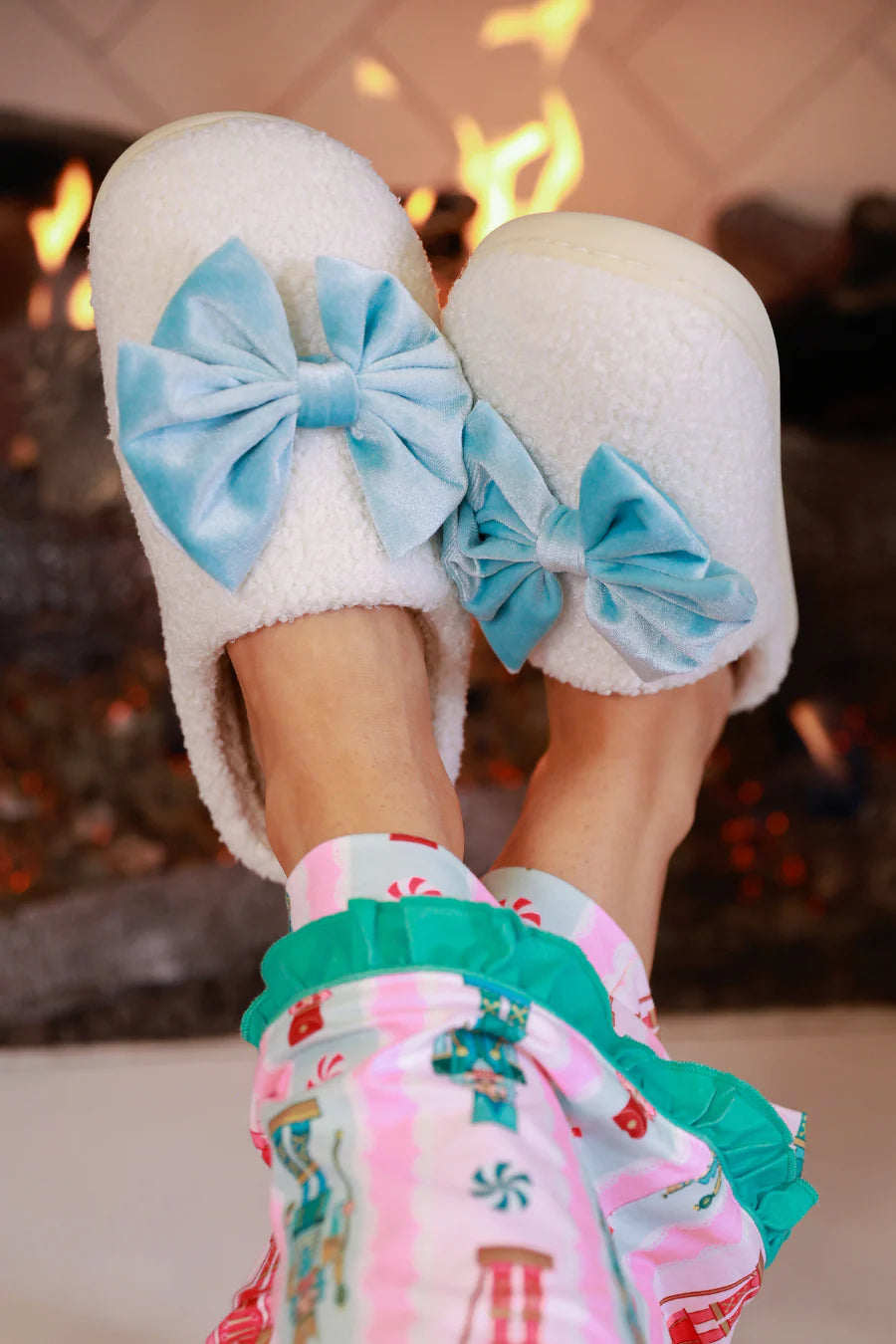 Cozy Bow Slippers