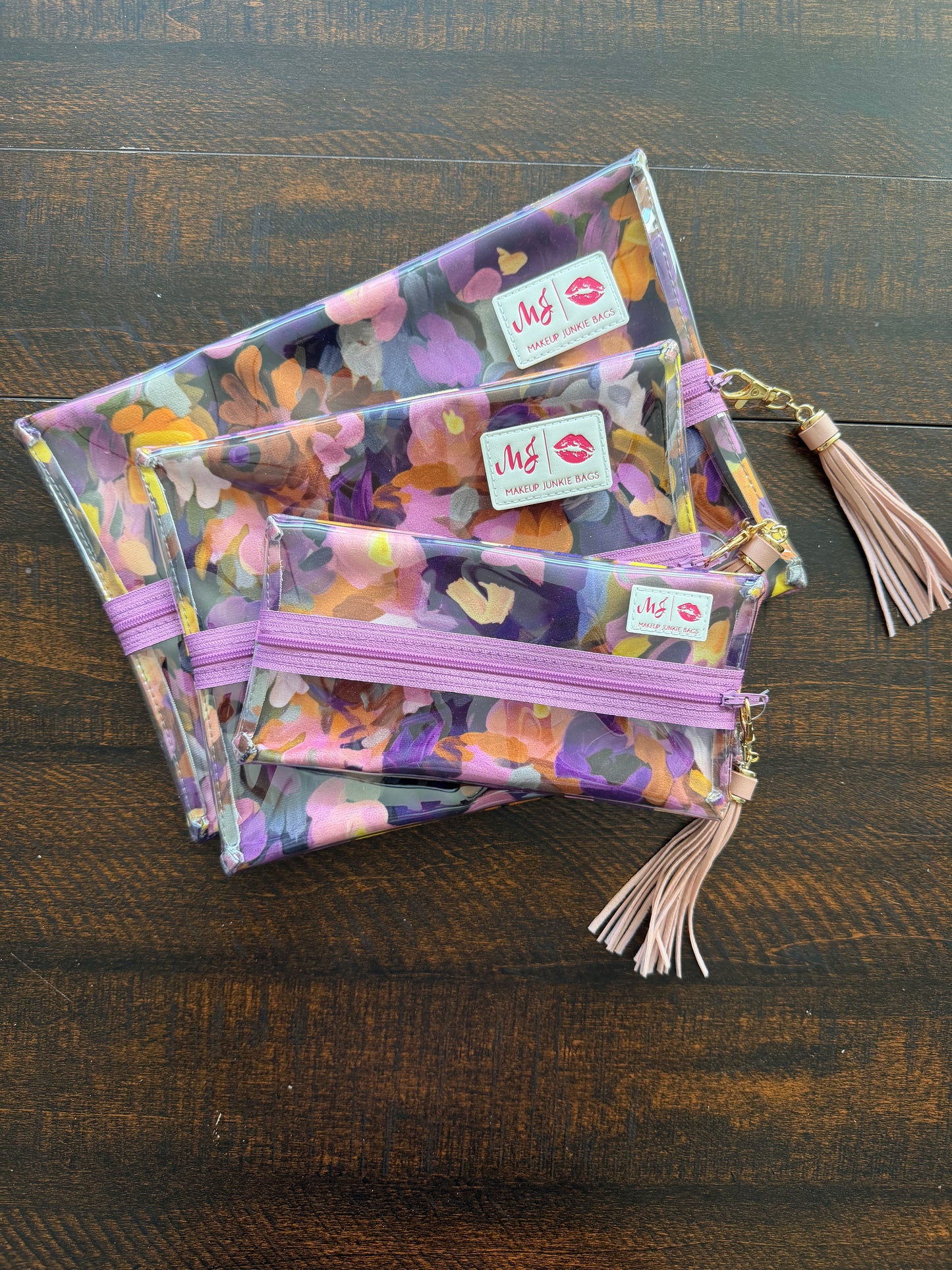 Clear Top Makeup Junkie Bags