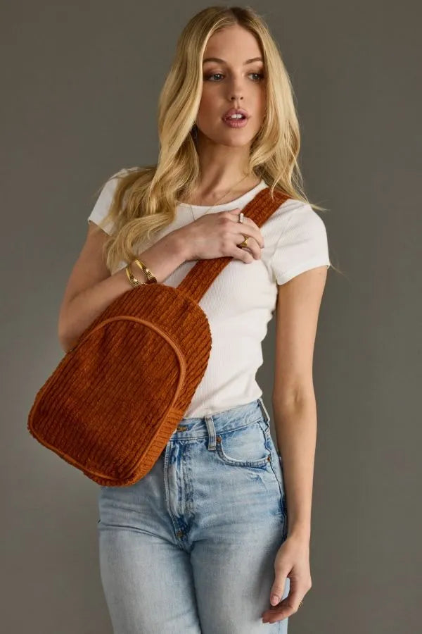 Corduroy Sling Bag