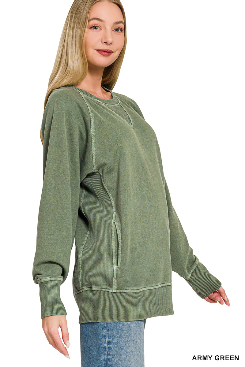 French Terry Pullover with Pockets