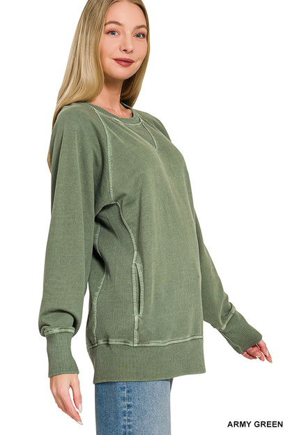 French Terry Pullover with Pockets