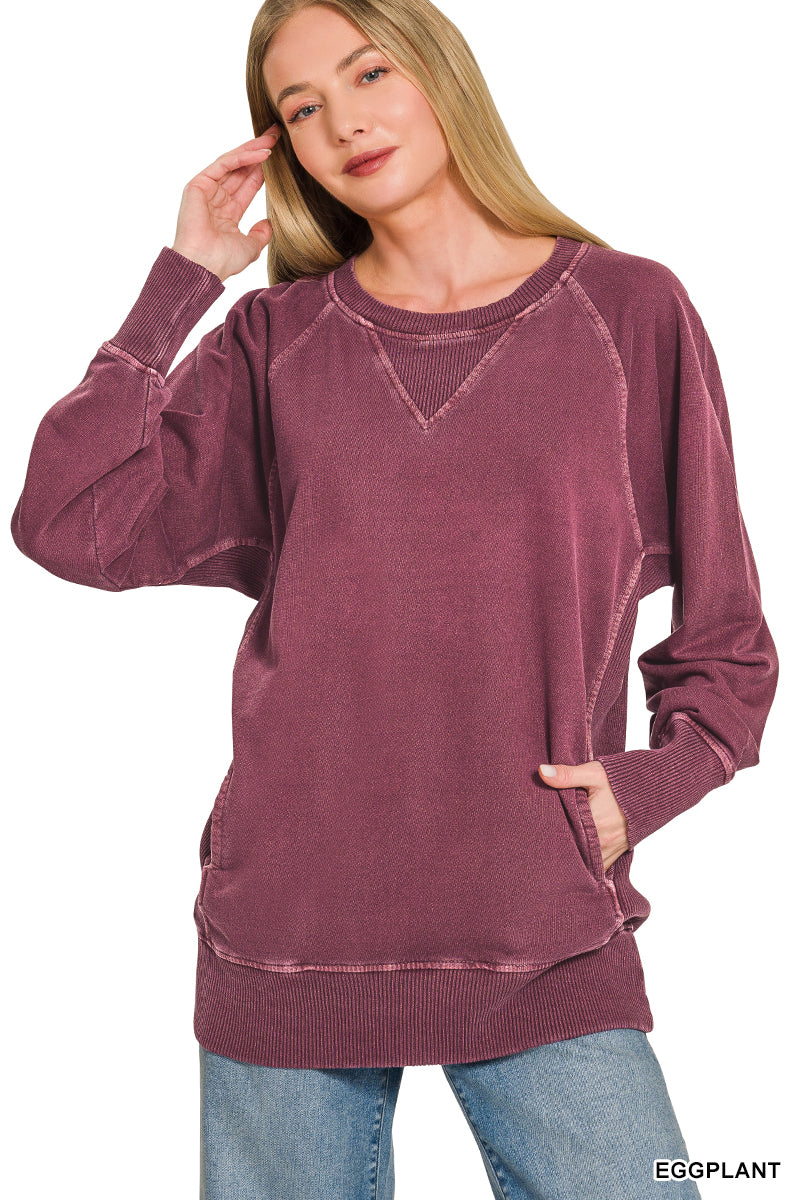 French Terry Pullover with Pockets