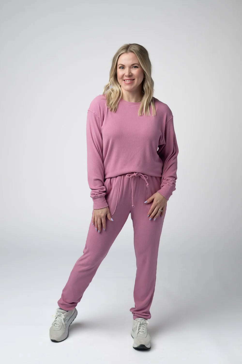 MM Corrine Ribbed Pullover Top