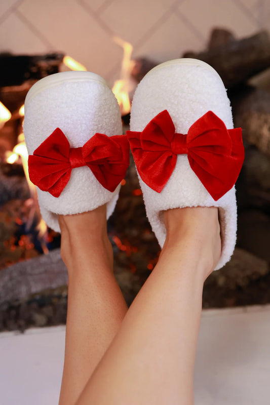 Cozy Bow Slippers