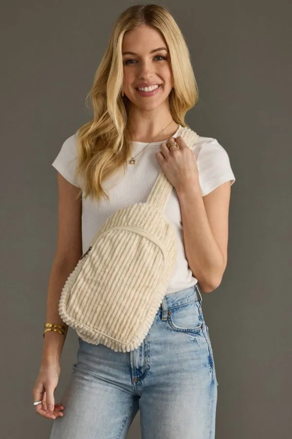 Corduroy Sling Bag