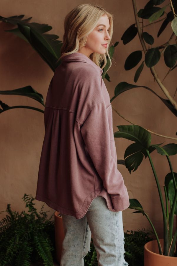 Washed Soft Button Up