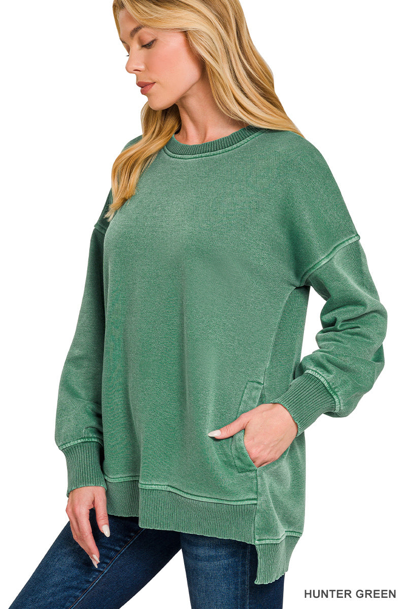 Hi-Low Pocket Pullover
