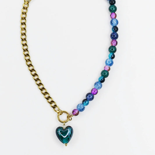Half & Heart Necklace