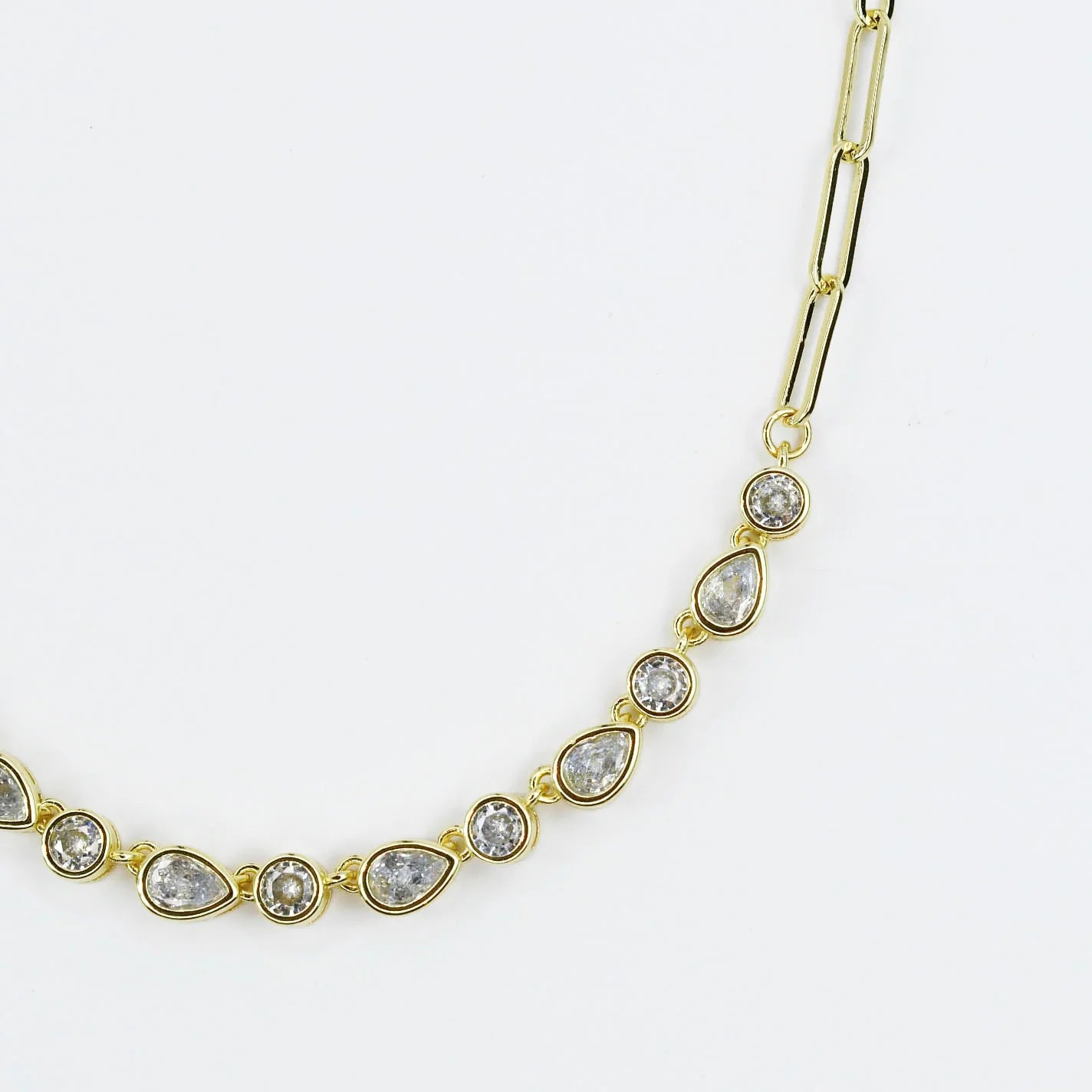 Radiance Drops of Gold Necklace