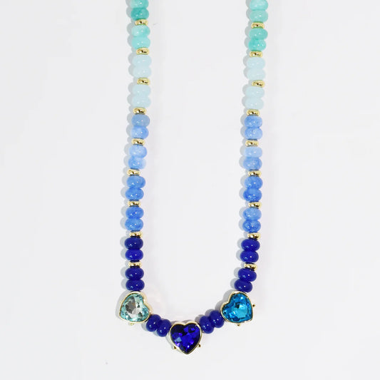 All Hearts Ocean Blue Necklace