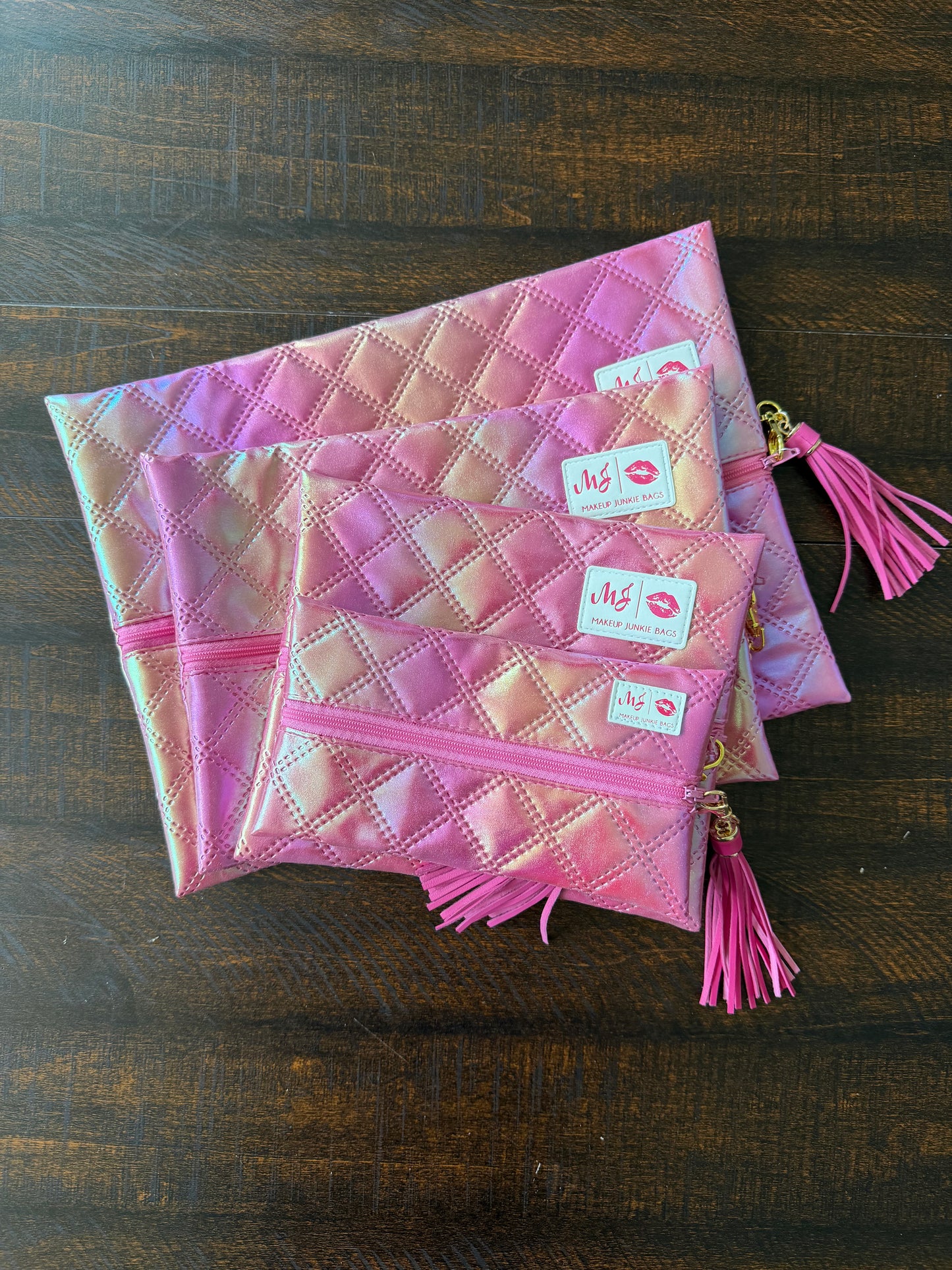 Hot Pink Luster - Makeup Junkie Travel Set