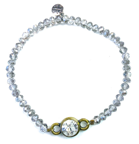 Crystal Accent Stretch Bracelet