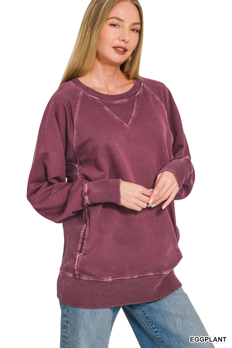French Terry Pullover with Pockets