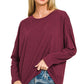 Cotton Boyfriend Fit Long Sleeve Tee