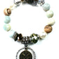 Coast Vibes Chunky Stretch Bracelet with Coin Dangle