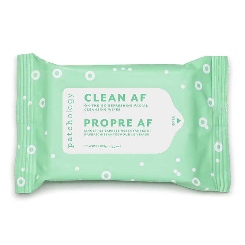 Clean AF : On-the-go facial cleansing wipes  Patchology