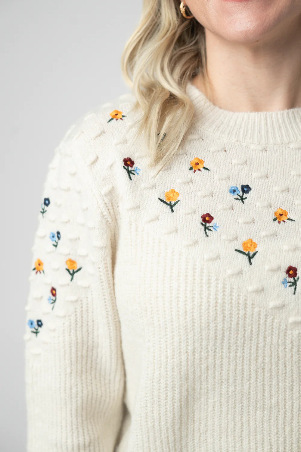 Micro Floral Sweateer