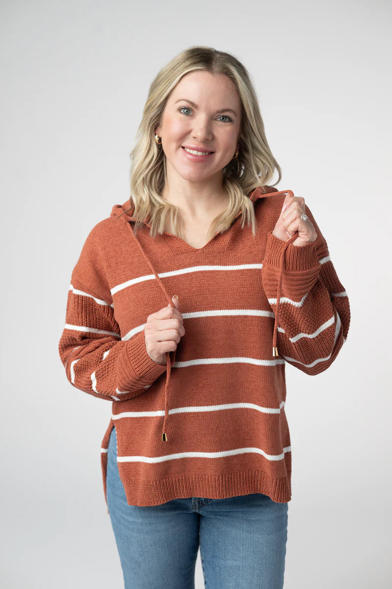 Maddie Striped Hoodie