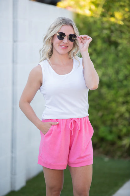 Weslie Waffle Shorts