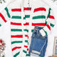 Stripe Cardigan - Christmas Stripe