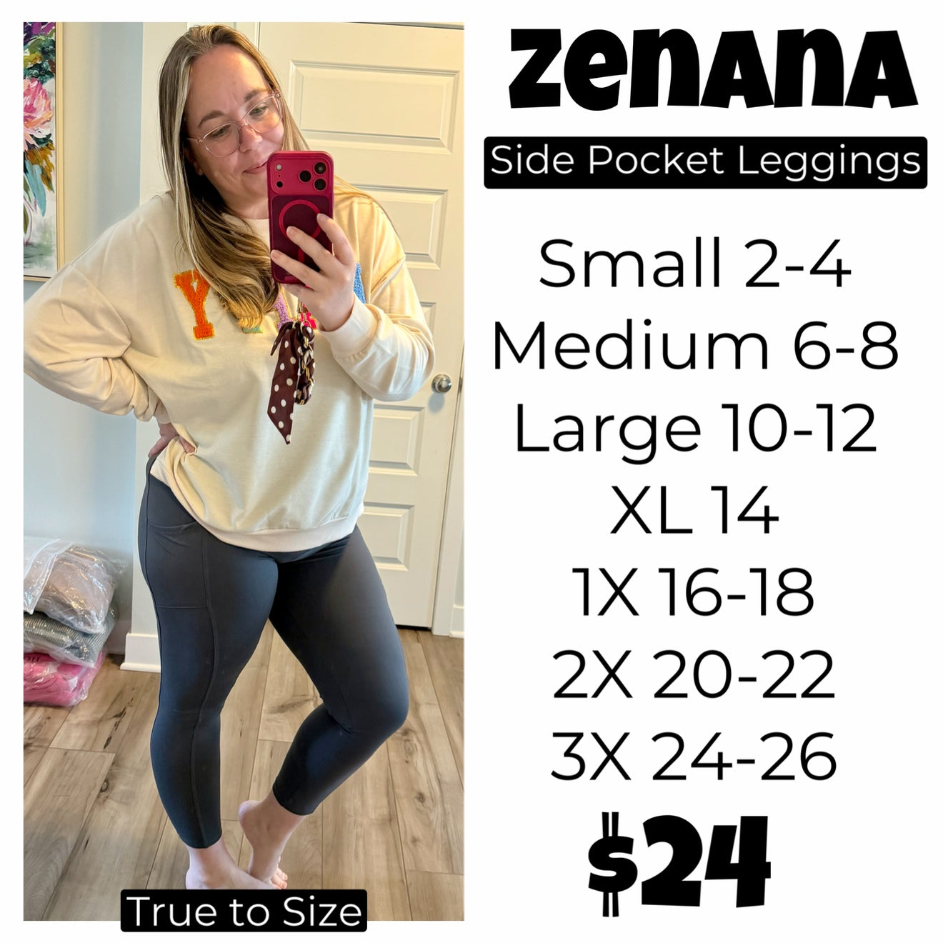 Zenana Side Pocket Leggings
