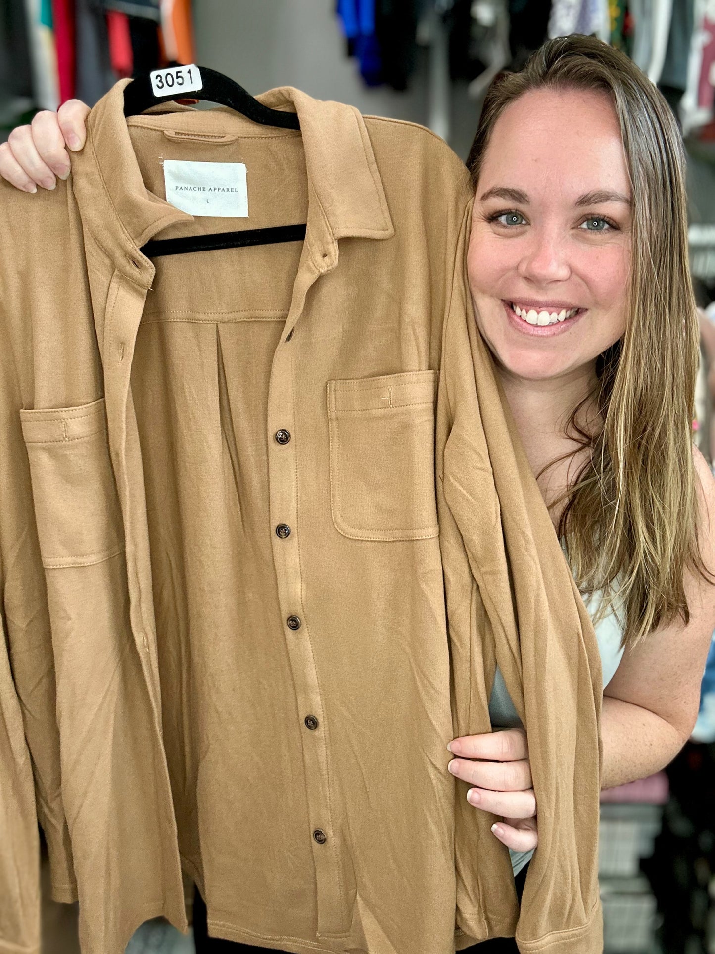 Stretchy Button Up - Solids