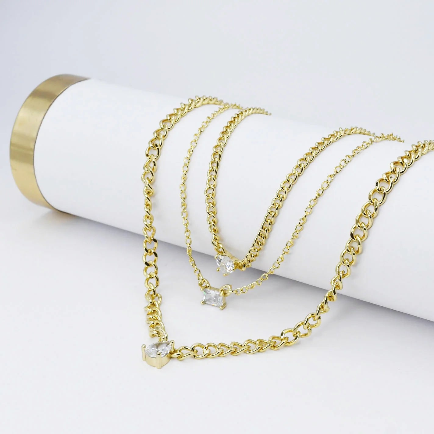 Crystal Layer Necklace