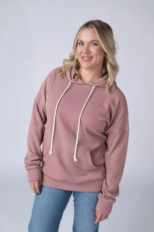 Kacey Ribbed Hoodie