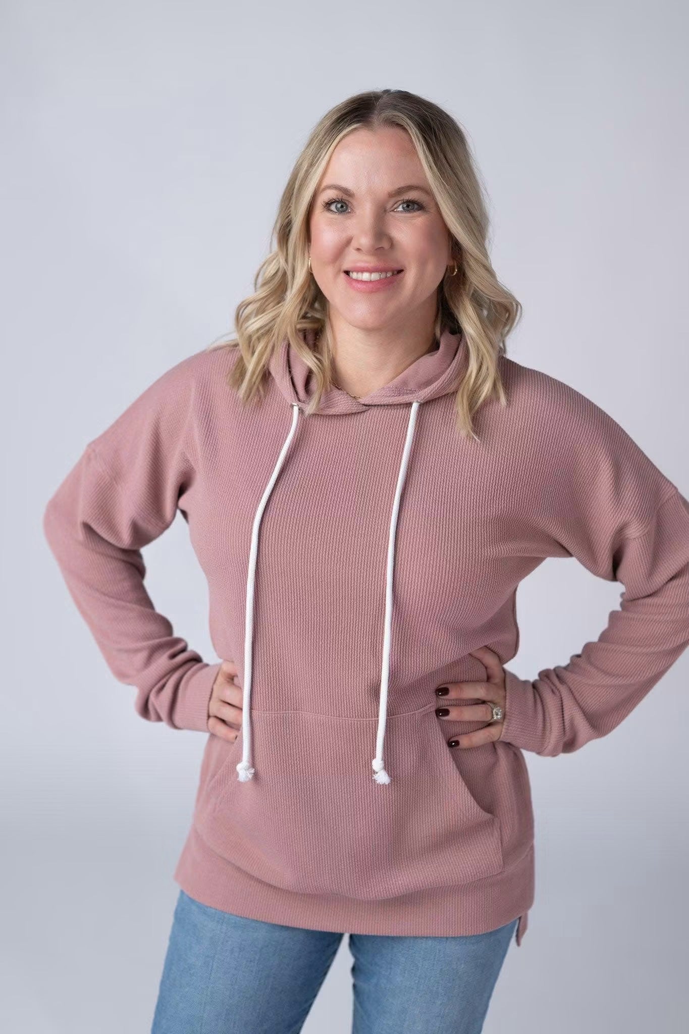 Kacey Ribbed Hoodie