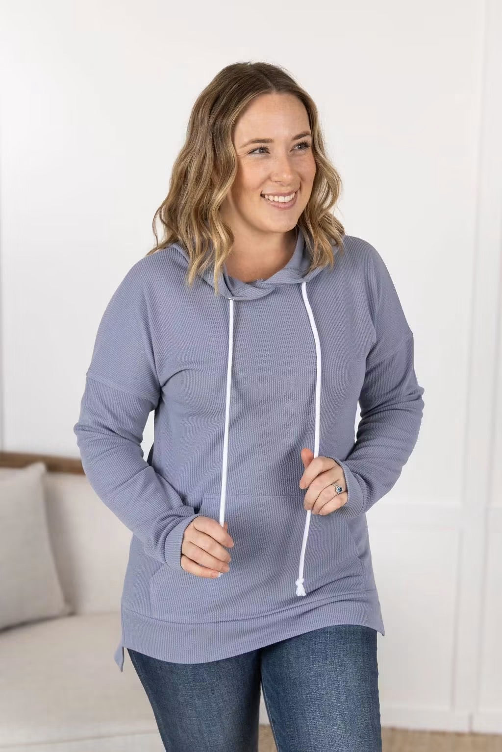 Kacey Ribbed Hoodie
