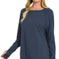 Cotton raglan sleeve thumbhole top